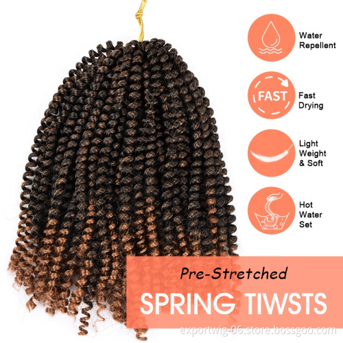Synthetic Crochet Braiding Hair For Women Low Temperature Retardant Fiber Crochet Hair Extensions Crotchet Rainbow 30Roots